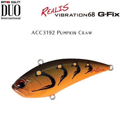 DUO Realis Vibration 68 G-Fix | ACC3192 Pumpkin Craw