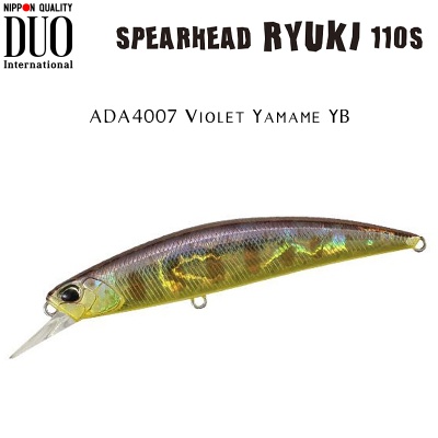 DUO Spearhead Ryuki 110S | ADA4007 Violet Yamame YB