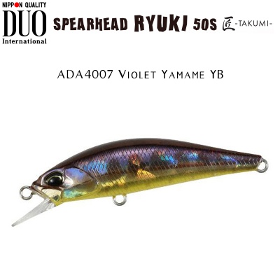 DUO Spearhead Ryuki 50S Takumi | ADA4007 Violet Yamame YB