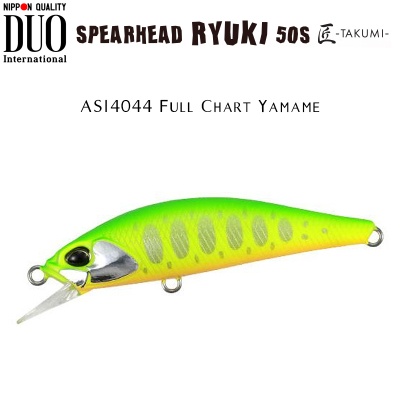 DUO Spearhead Ryuki 50S Takumi | ASI4044 Full Chart Yamame