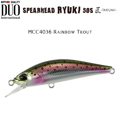DUO Spearhead Ryuki 50S Takumi | MCC4036 Rainbow Trout
