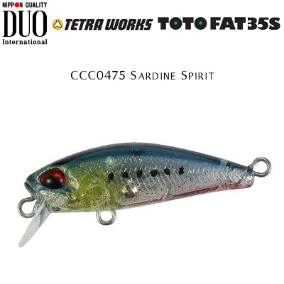 DUO Tetra Works Toto Fat 35S | CCC0475 Sardine Spirit