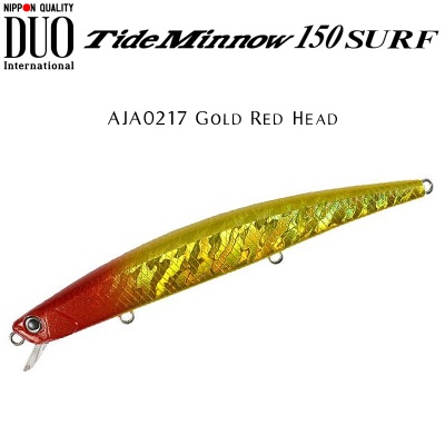 DUO Tide Minnow 150 SURF | AJA0217 Gold Red Head