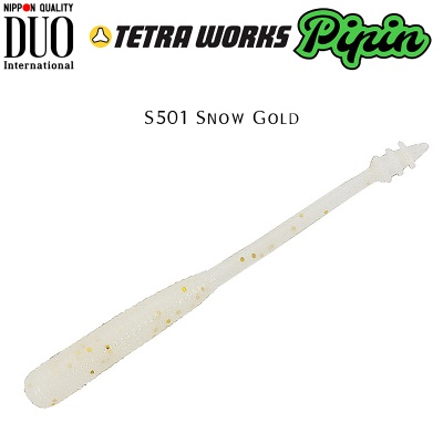 DUO Tetra Works Pipin 4.5cm Soft Bait | S501 Snow Gold