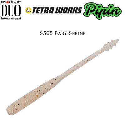 DUO Tetra Works Pipin 4.5cm Soft Bait | S505 Baby Shrimp