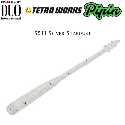 DUO Tetra Works Pipin 4.5cm Soft Bait | S511 Silver Stardust