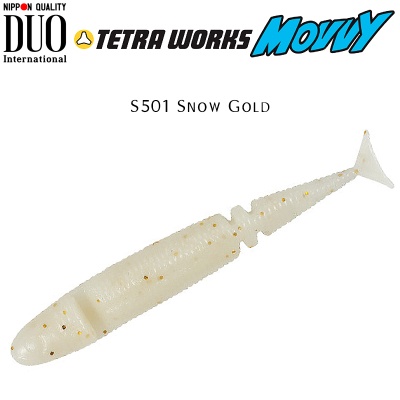 DUO Tetra Works Movvy 5cm Soft Bait | S501 Snow Gold