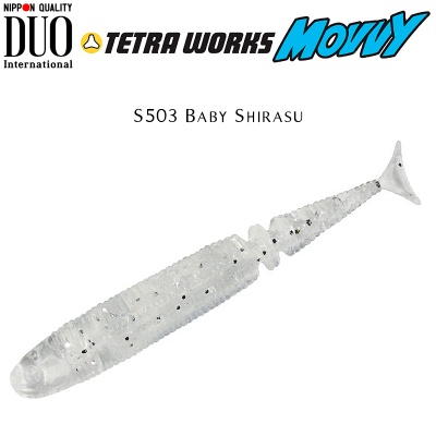 DUO Tetra Works Movvy 5cm Soft Bait | S503 Baby Shirasu