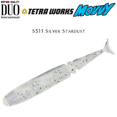 DUO Tetra Works Movvy 5cm Soft Bait | S511 Silver Stardust