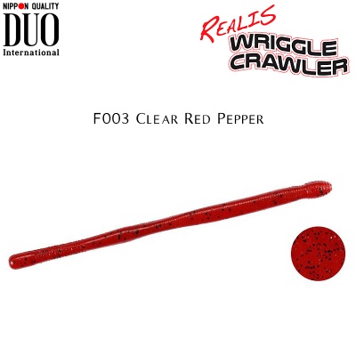DUO Realis Wriggle Crawler | F003 Clear Red Pepper