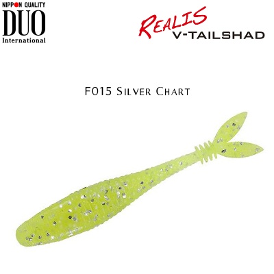 DUO Realis V-Tail Shad | F015 Silver Chart