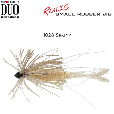 JDUO Realis Small Rubber Jig | 028 Shrimp