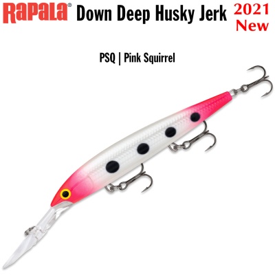 Rapala Down Deep Husky Jerk 14cm PSQ | Pink Squirrel