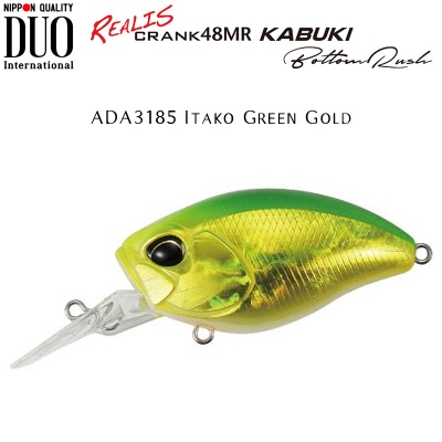 DUO Realis Crank 48MR KABUKI Bottom Rush | ADA3185 Itako Green Gold