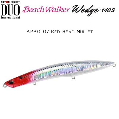 DUO Beach Walker Wedge 140S | APA0107 Red Head Mullet
