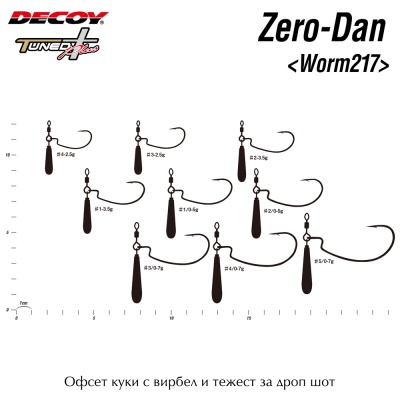 Decoy Zero Dan Worm 217 | Sizes