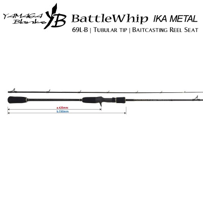 Yamaga Blanks BattleWhip IKA METAL 69L-B | Jigging rod