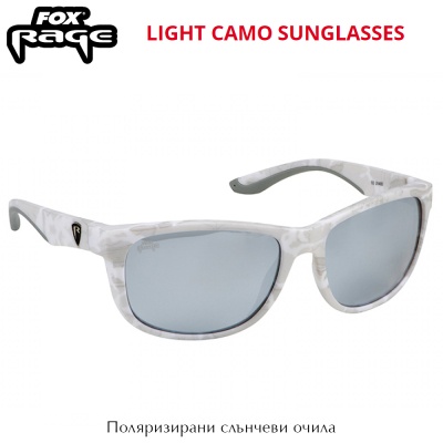 Fox Rage Sunglasses | Light Camo Frame / Grey Lens | NSN007