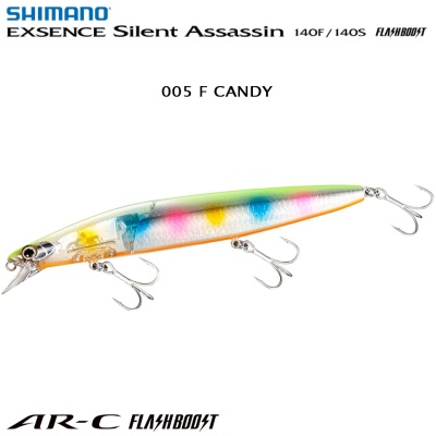 Shimano Exsence Silent Assassin 140S Flash Boost | 005 F CANDY