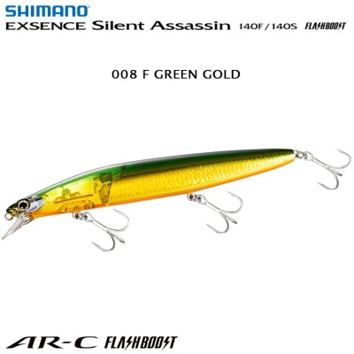 Shimano Exsence Silent Assassin 140S Flash Boost | 008 F GREEN GOLD