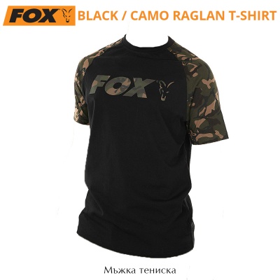 Fox Black / Camo Raglan T-Shirt