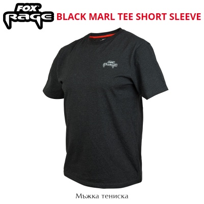 Fox Rage Black Marl Tee Short Sleeve T-shirt