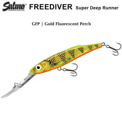 Salmo Freediver 7 cm GFP | Gold Fluorescent Perch