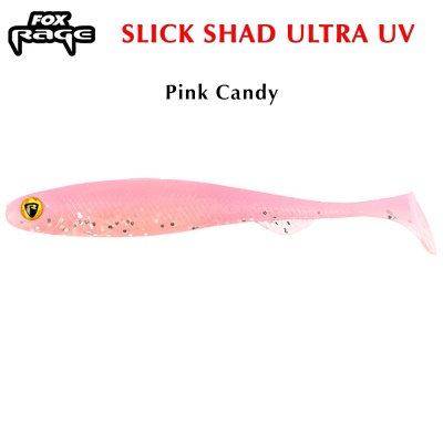Fox Rage Slick Shad Ultra UV 13 | Pink Candy