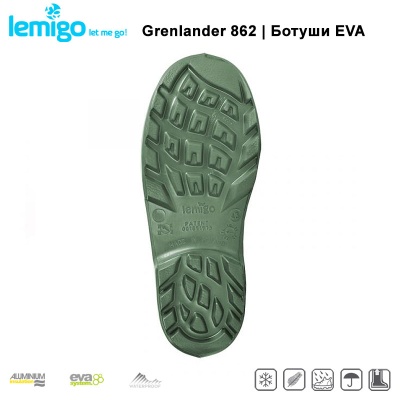 Lemigo Grenlander 862 EVA boots with lining