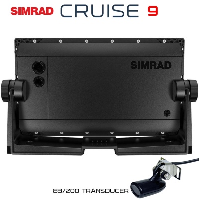 Simrad Cruise 9 | Fishfinder Chartplotter with 83/200 kHz Transducer