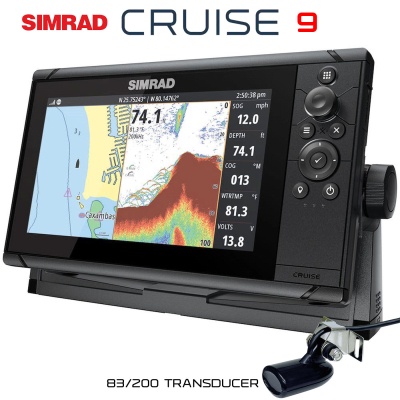Simrad Cruise 9 | Картограф-Сонар със сонда 83/200 kHz