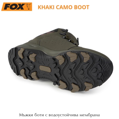 Ботинки Fox цвета хаки с камуфляжным принтом | Мужские сапоги