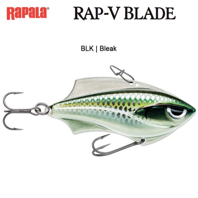 Rapala Rap-V Blade | Blade Bait - Lipless Crankbait Hybrid | BLK Bleak