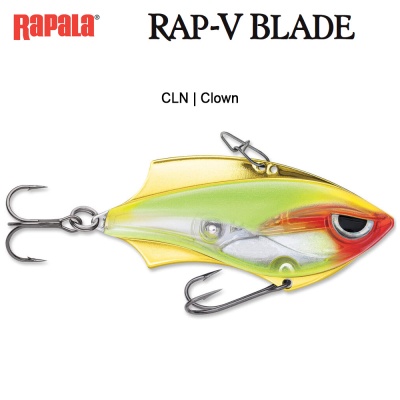 Rapala Rap-V Blade | Blade Bait - Lipless Crankbait Hybrid | CLN Clown
