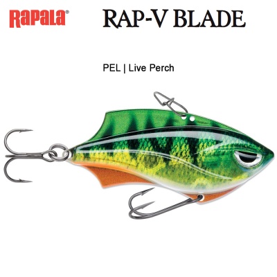 Rapala Rap-V Blade | Blade Bait - Lipless Crankbait Hybrid | PEL Live Perch