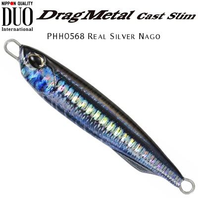 DUO Drag Metal CAST Slim | PHH0568 Real Silver Nago