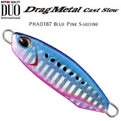 DUO Drag Metal CAST Slow Jig | PHA0187 Blue Pink Sardine