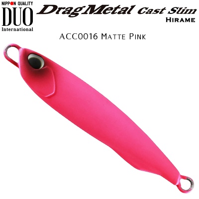 DUO Drag Metal CAST Slim 30g Hirame | ACC0016 Matte Pink