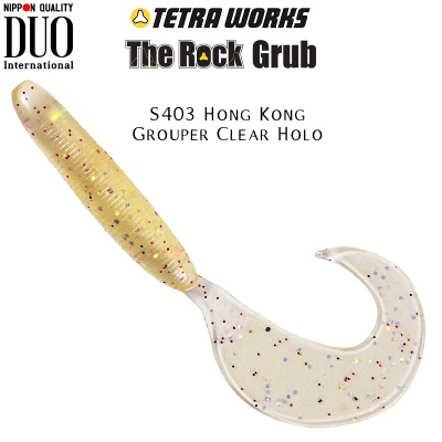 DUO Tetra Works The Rock Grub | S403 Hong Kong Grouper Clear Holo