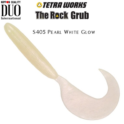 DUO Tetra Works The Rock Grub | S405 Pearl White Glow