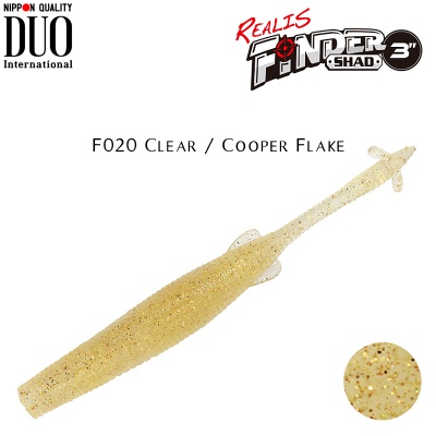 DUO Realis Finder Shad | F020 Clear / Cooper Flake