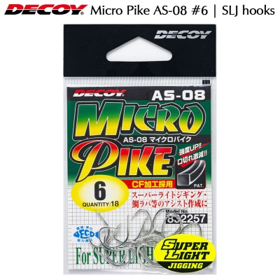 Decoy Micro Pike AS-08 | SLJ hooks