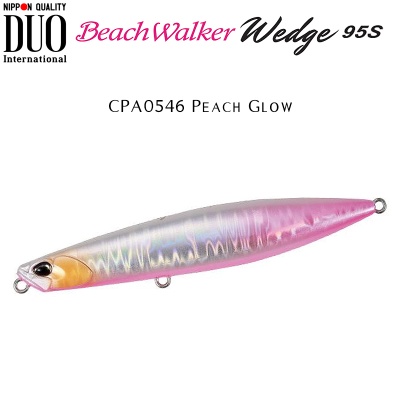 DUO Beach Walker Wedge 95S | CPA0546 Peach Glow