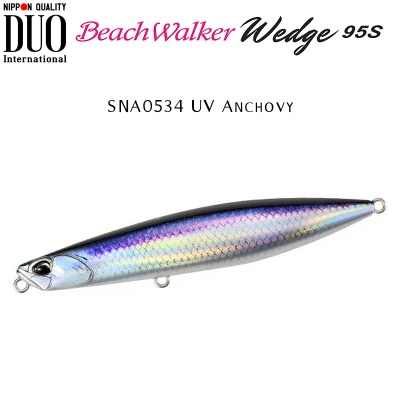 DUO Beach Walker Wedge 95S | SNA0534 UV Anchovy