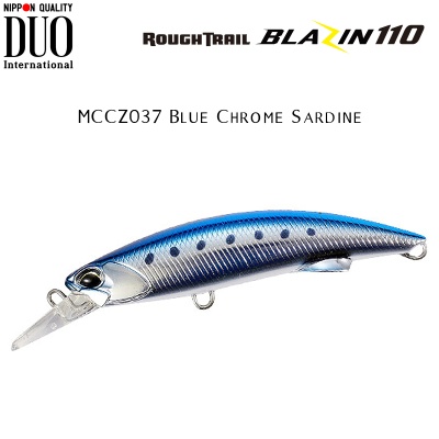 DUO Rough Trail Blazin 110 | MCCZ037 Blue Chrome Sardine