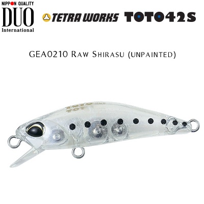 DUO Tetra Works Toto 42S | GEA0210 Raw Shirasu (unpainted)