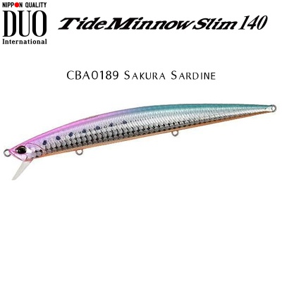 DUO Tide Minnow Slim 140 | CBA0189 Sakura Sardine