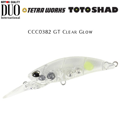 DUO Tetra Works Toto Shad 48S | CCC0382 GT Clear Glow