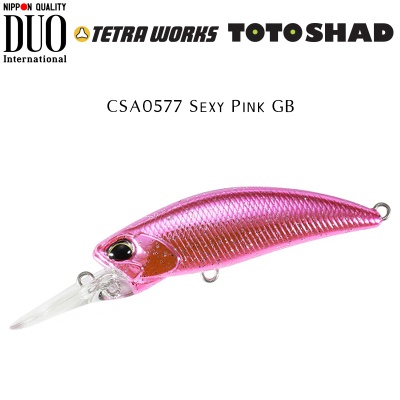 DUO Tetra Works Toto Shad 48S | CSA0577 Sexy Pink GB