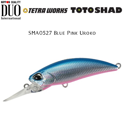 DUO Tetra Works Toto Shad 48S | SMA0527 Blue Pink Uroko